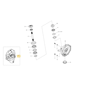 Obudowa przedniej prawej osi KIOTI T5815-43641