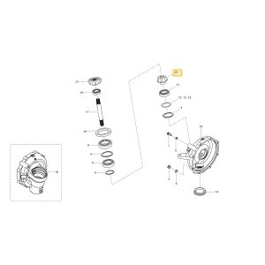 Koło zębate stożkowe 9 KIOTI T5815-43651
