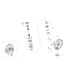 Koło zębate stożkowe 16 KIOTI T5815-43831