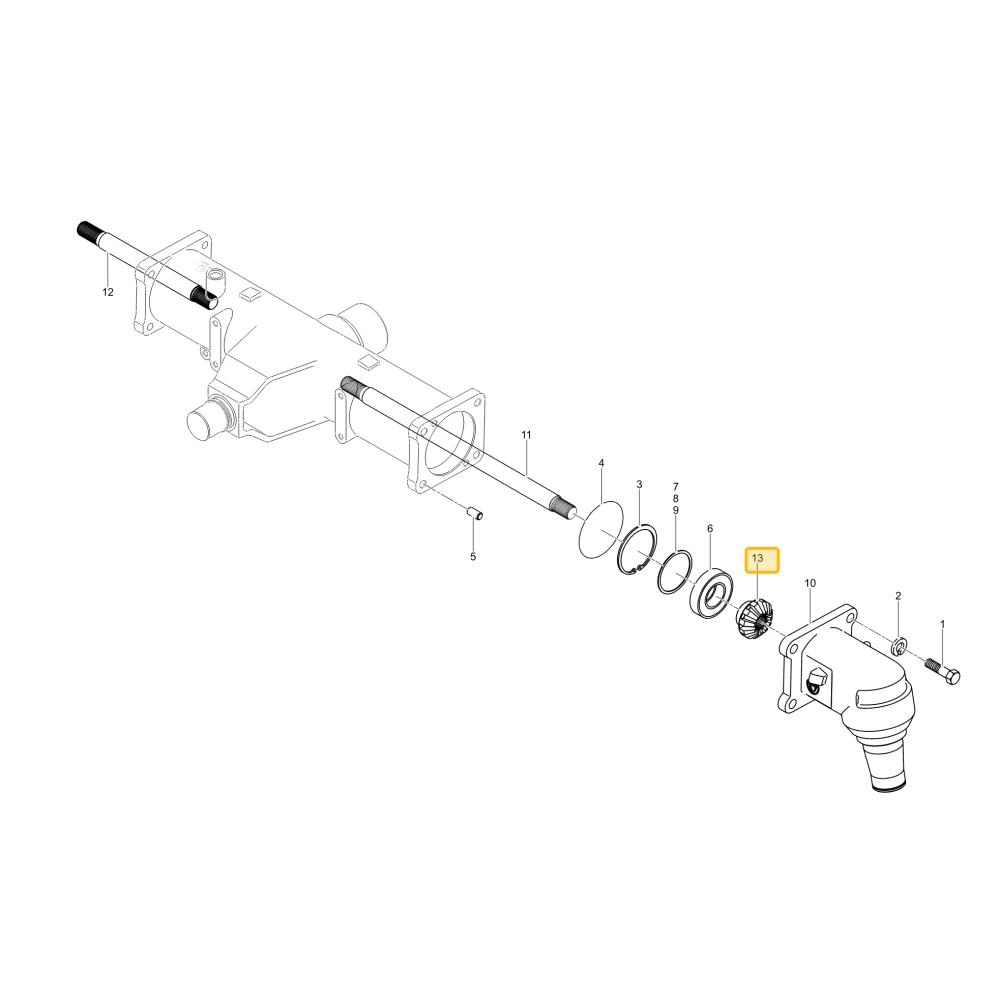 Koło zębate stożkowe 11 KIOTI T5815-43841