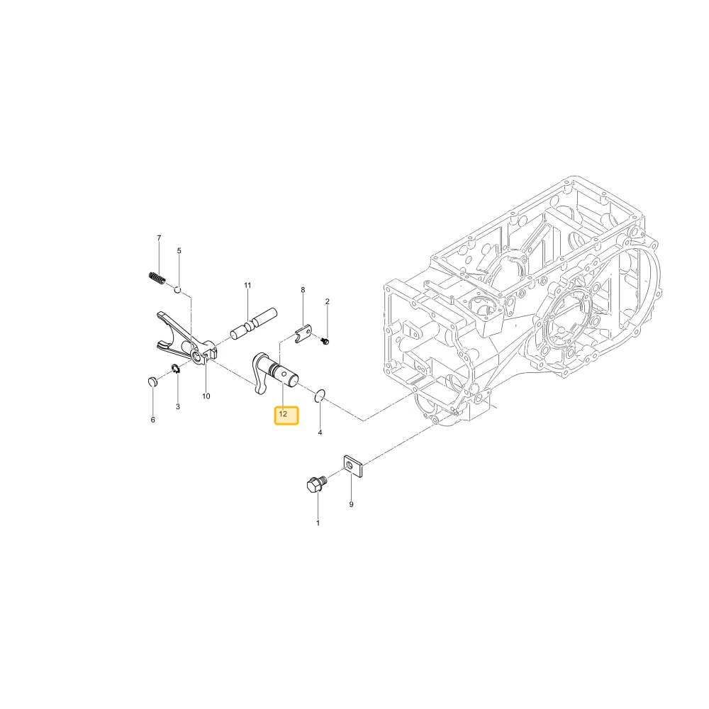 Ramię zmiany biegów 4WD KIOTI T5815-44312