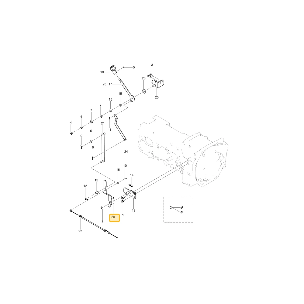 Ramię łączące Acltrerater KIOTI T5815-55826