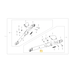 Korpus dolnego lewego łącznika KIOTI T5815-65321