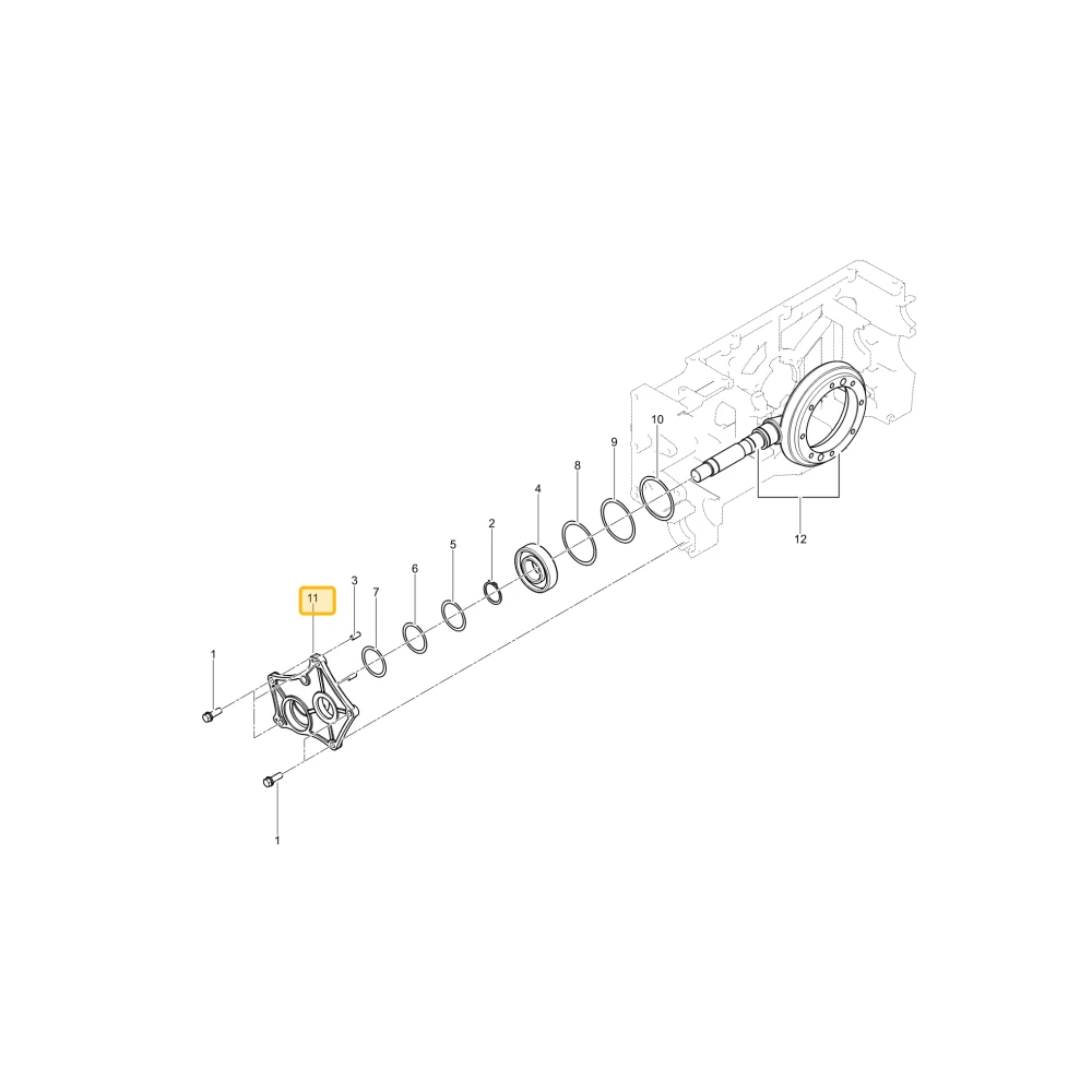 Pokrywa łożyska KIOTI T5855-21122
