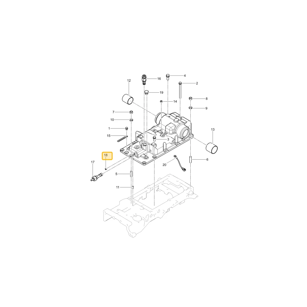 Korpus cylindra hydraulicznego KIOTI T5855-43019