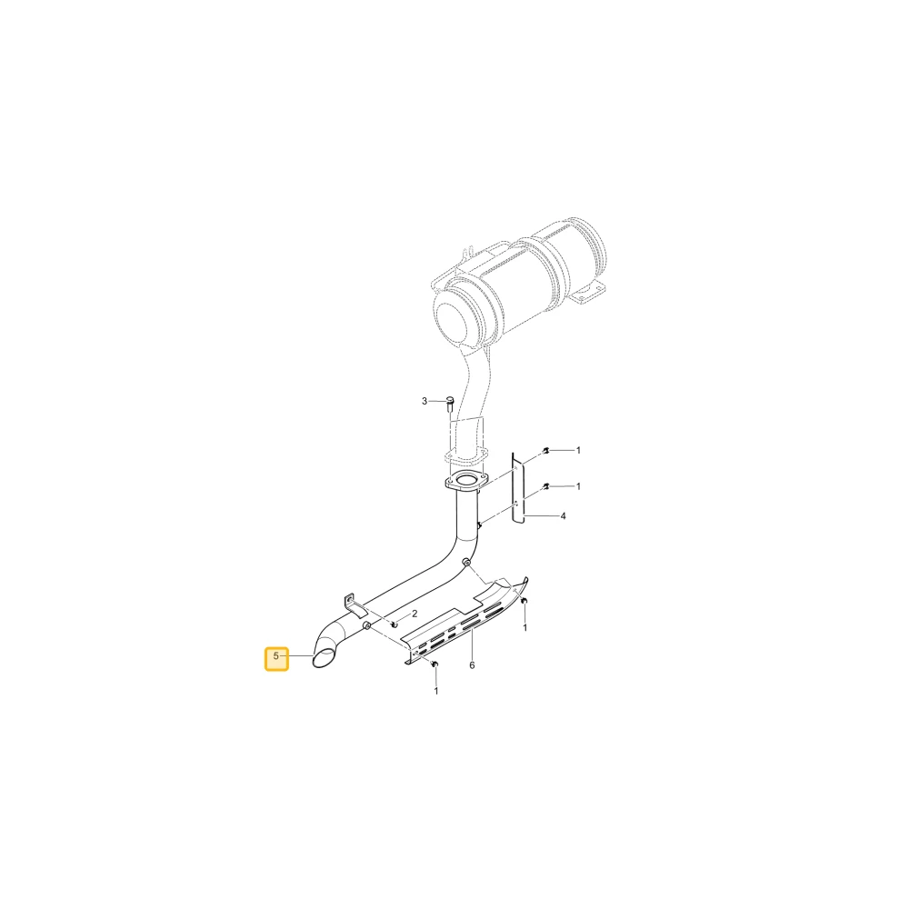 Rura tłumika 1 KIOTI T5855-50222