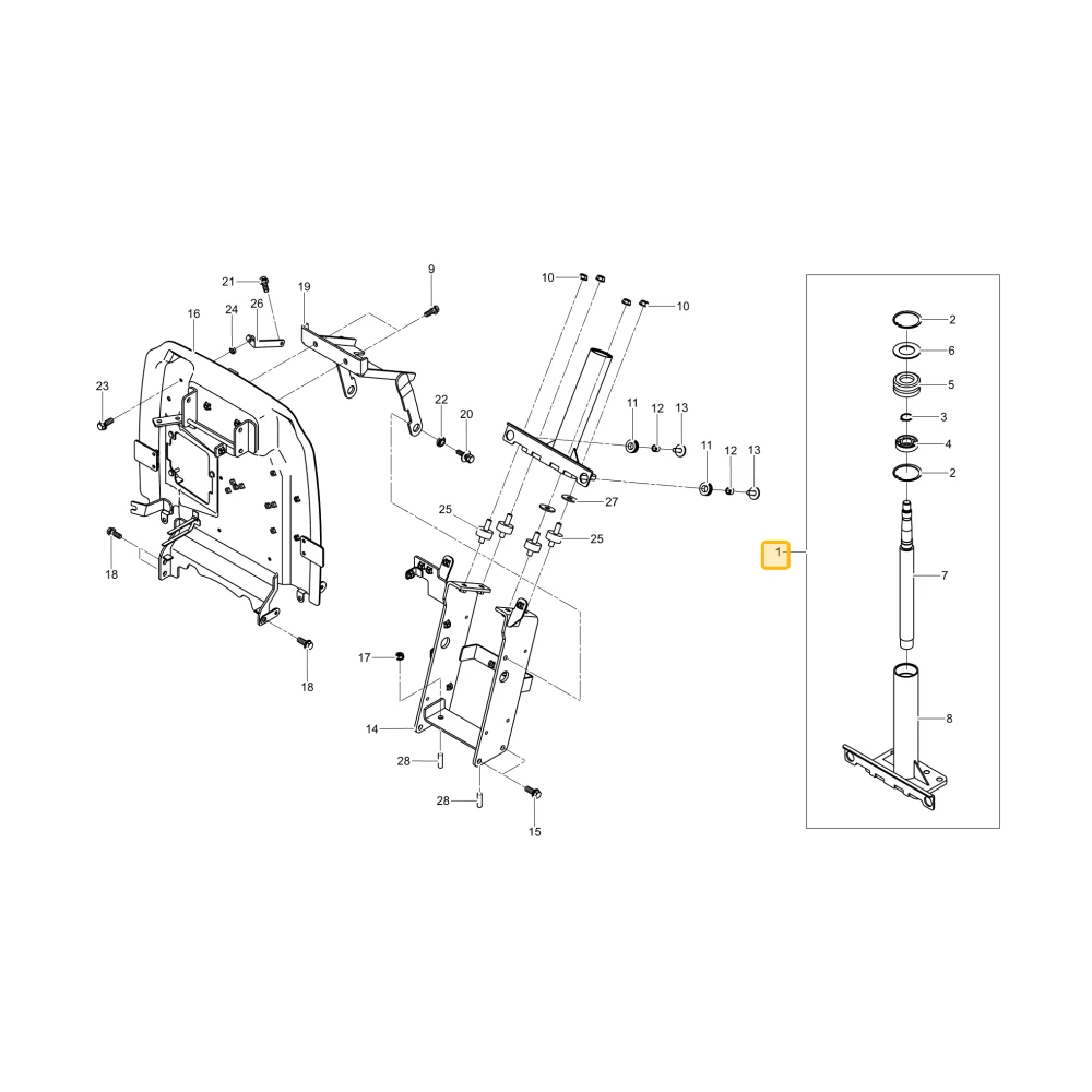 Kolumna kierownicza KIOTI T5855-60003