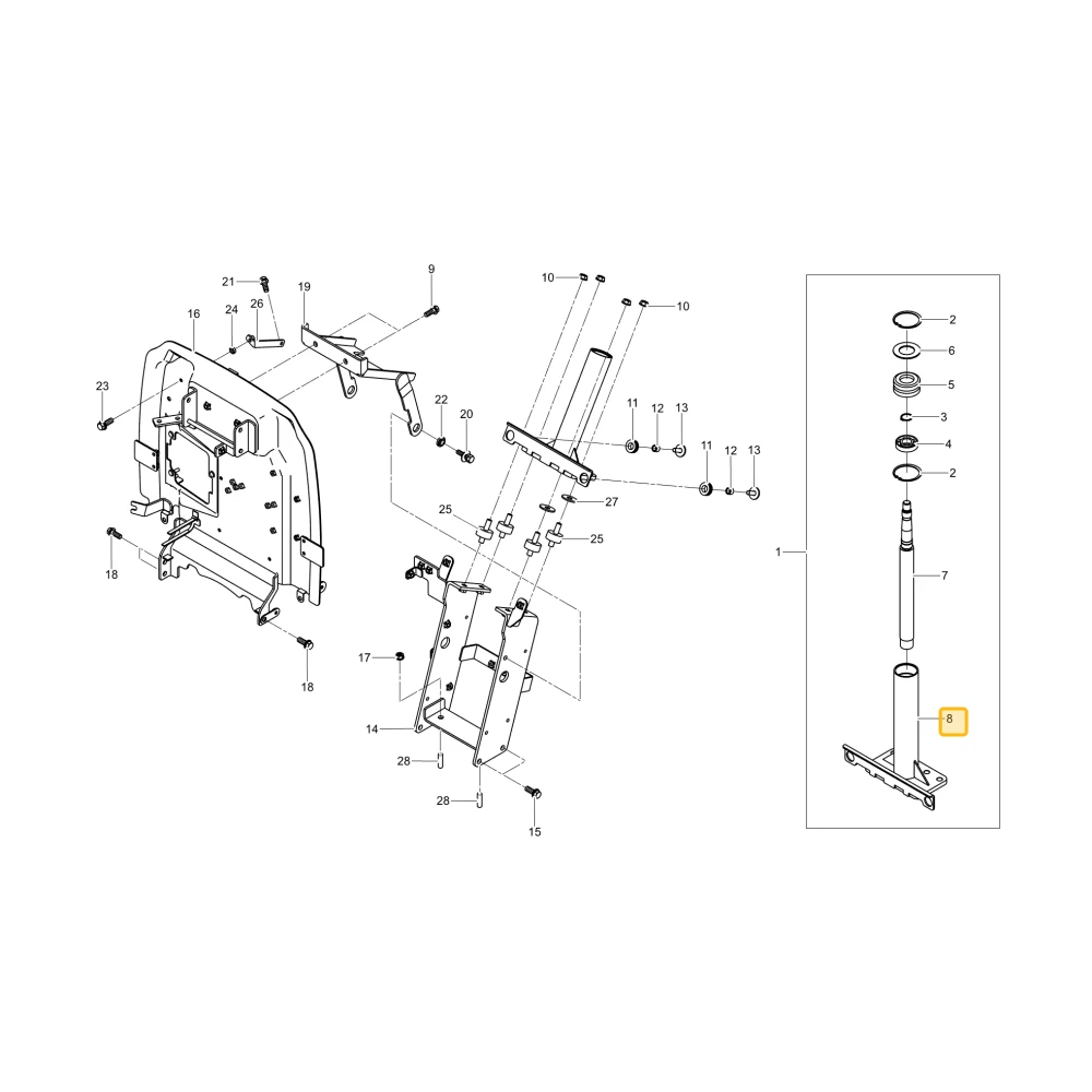 Kolumna kierownicza KIOTI T5855-60023