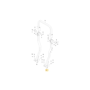 Lewa podpora ROPS KIOTI T5855-66813