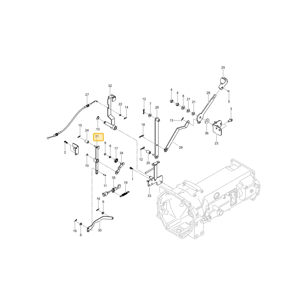 Dźwignia łącząca HST 1 KIOTI T5855-91433