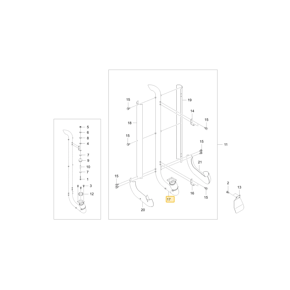 Rura wydechowa KIOTI T5980-12423