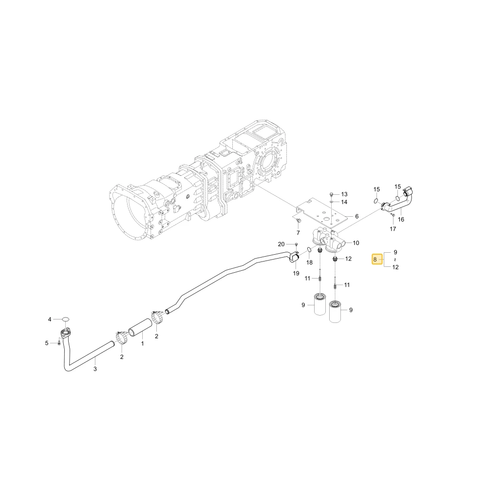 Filtr hydrauliczny KIOTI T5980-41801