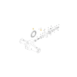 Koło zębate stożkowe spiralne 43 KIOTI T8101-75041