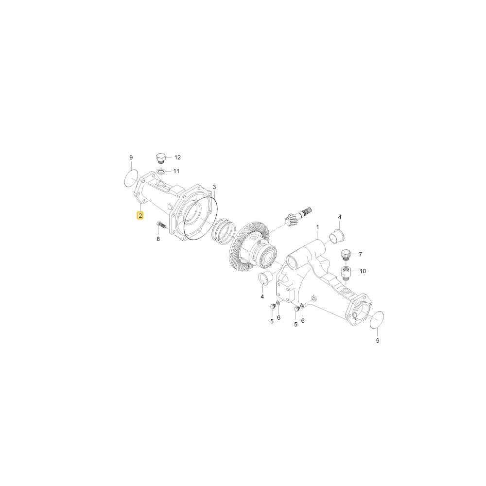 Podpora przedniej osi KIOTI T8101-75064