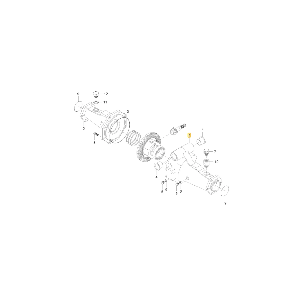 Podpora przedniej osi KIOTI T8101-75083