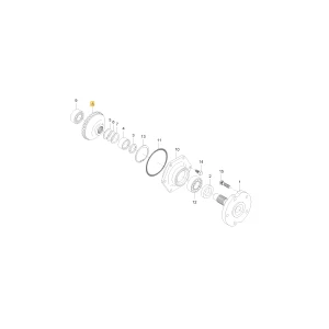 Koło zębate stożkowe 29 KIOTI T8101-75240