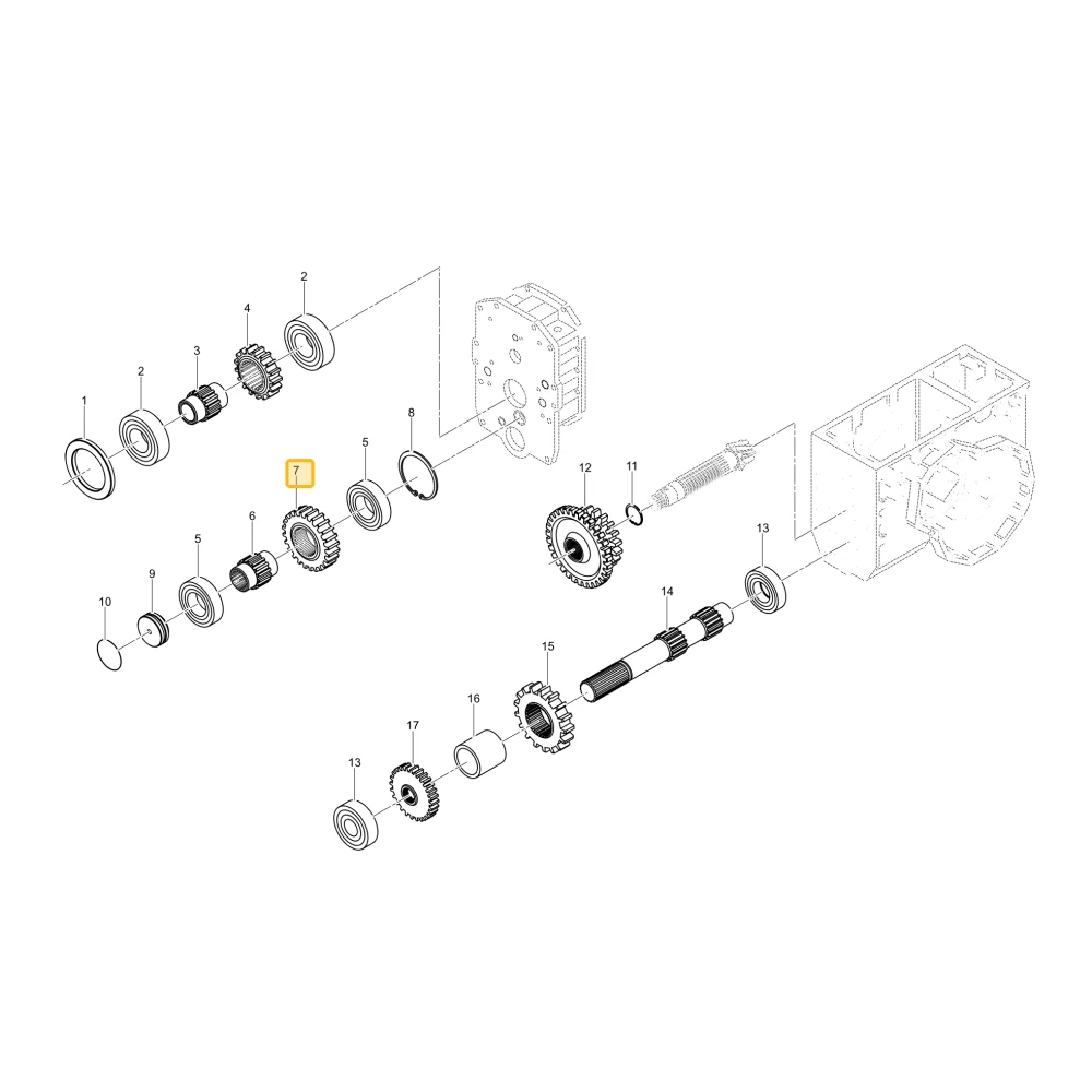 Koło zębate 21 KIOTI TB12-0046A