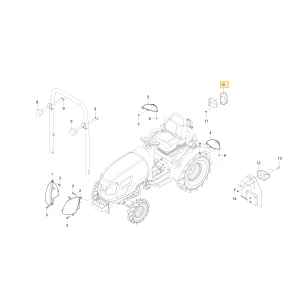 Tylna lampa kombinacji KIOTI TB15-0036B