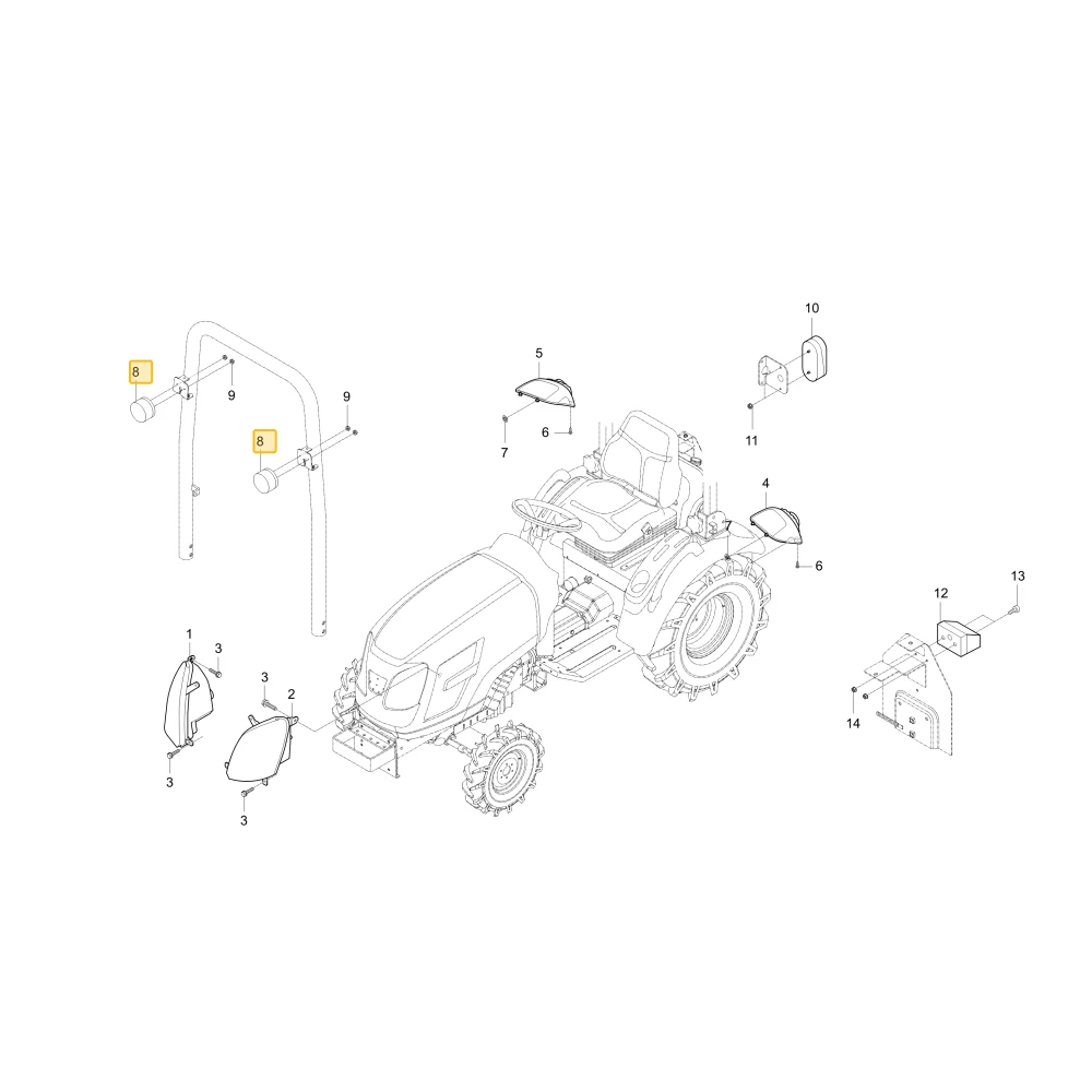 Lampa kombinacji KIOTI TB15-0038A