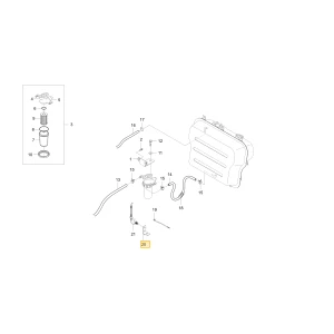 Wspornik wiązki przewodów KIOTI TB16-0865B