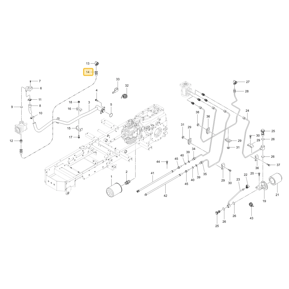 Wąż hydrauliczny P KIOTI TB24-0038A