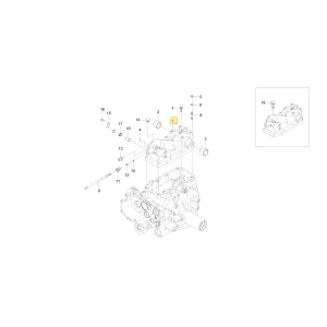 Korpus cylindra hydraulicznego KIOTI TB34-0104D
