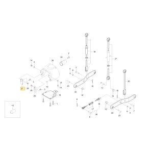 Wspornik prawej pokrywy WOM KIOTI TB36-0516A