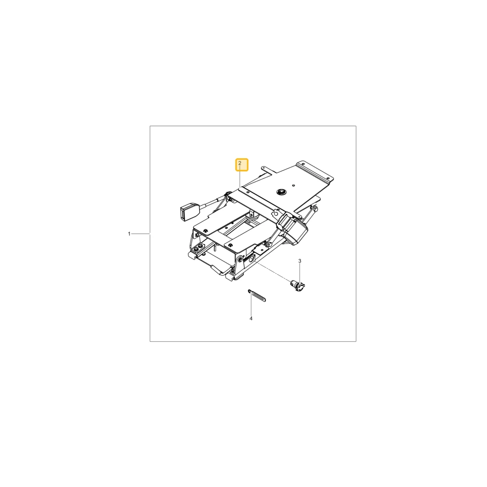 Fotel tylny Hoe KIOTI TB36-1086A