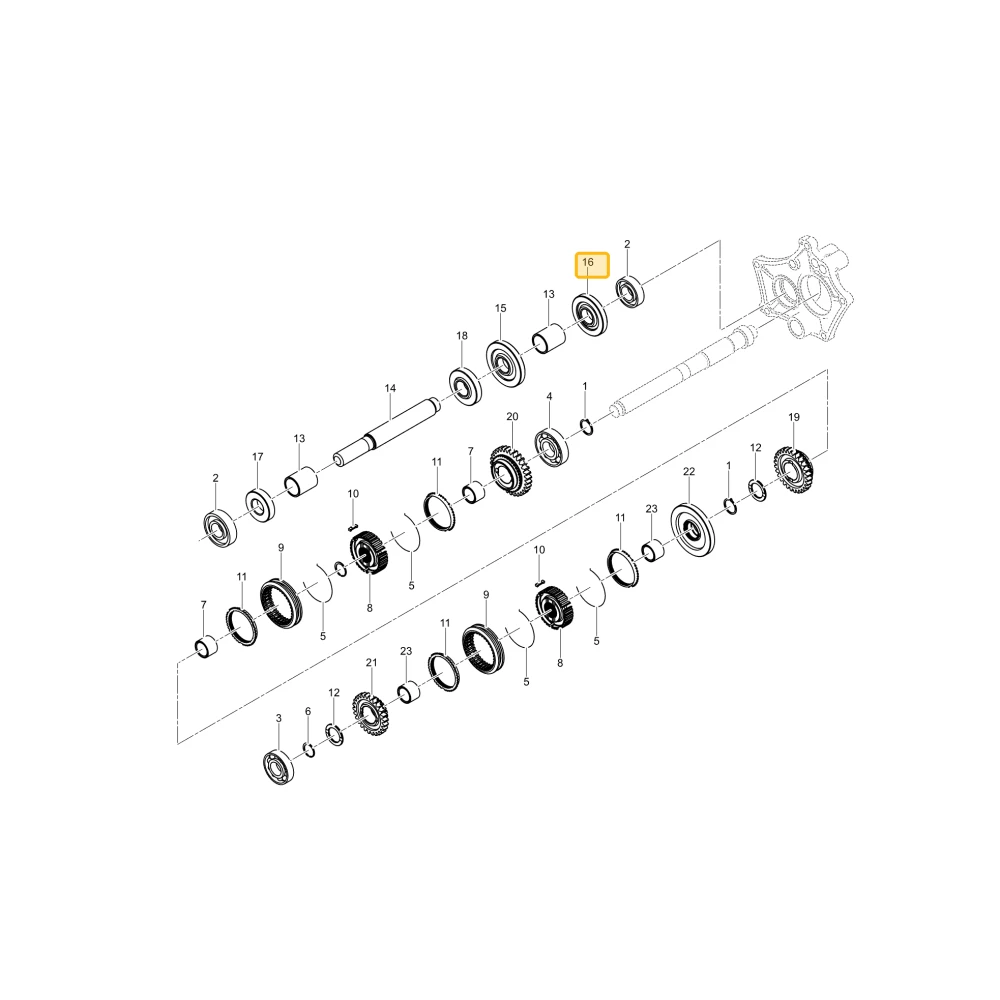 Koło zębate 23 KIOTI TC22-0065A