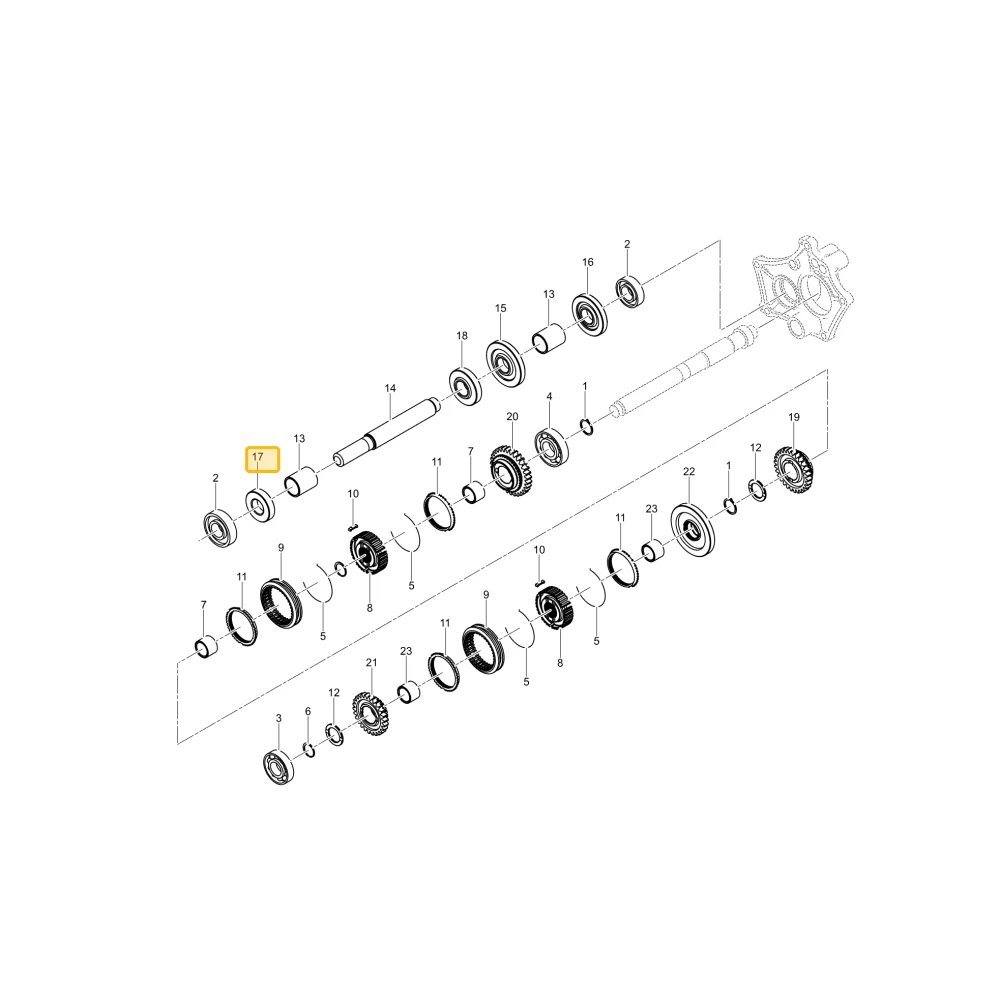 Koło zębate 20 KIOTI TC22-0066A
