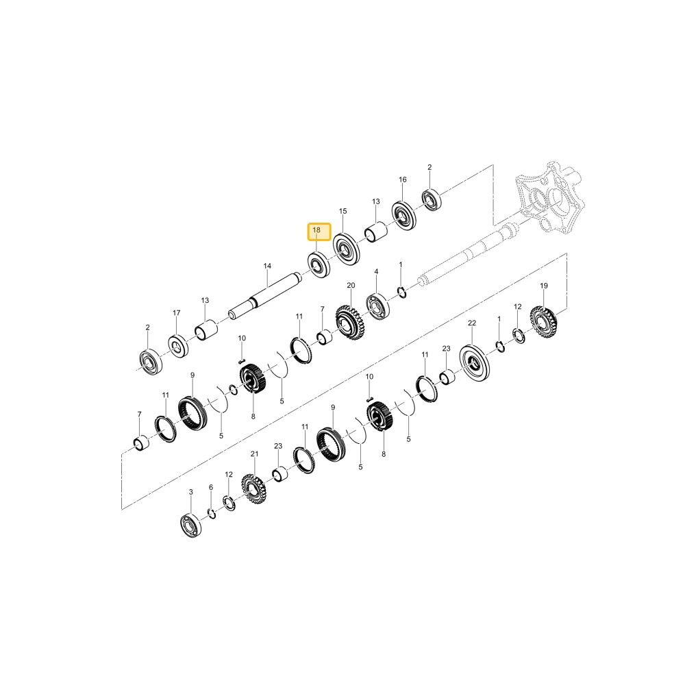 Koło zębate 17 KIOTI TC22-0067A
