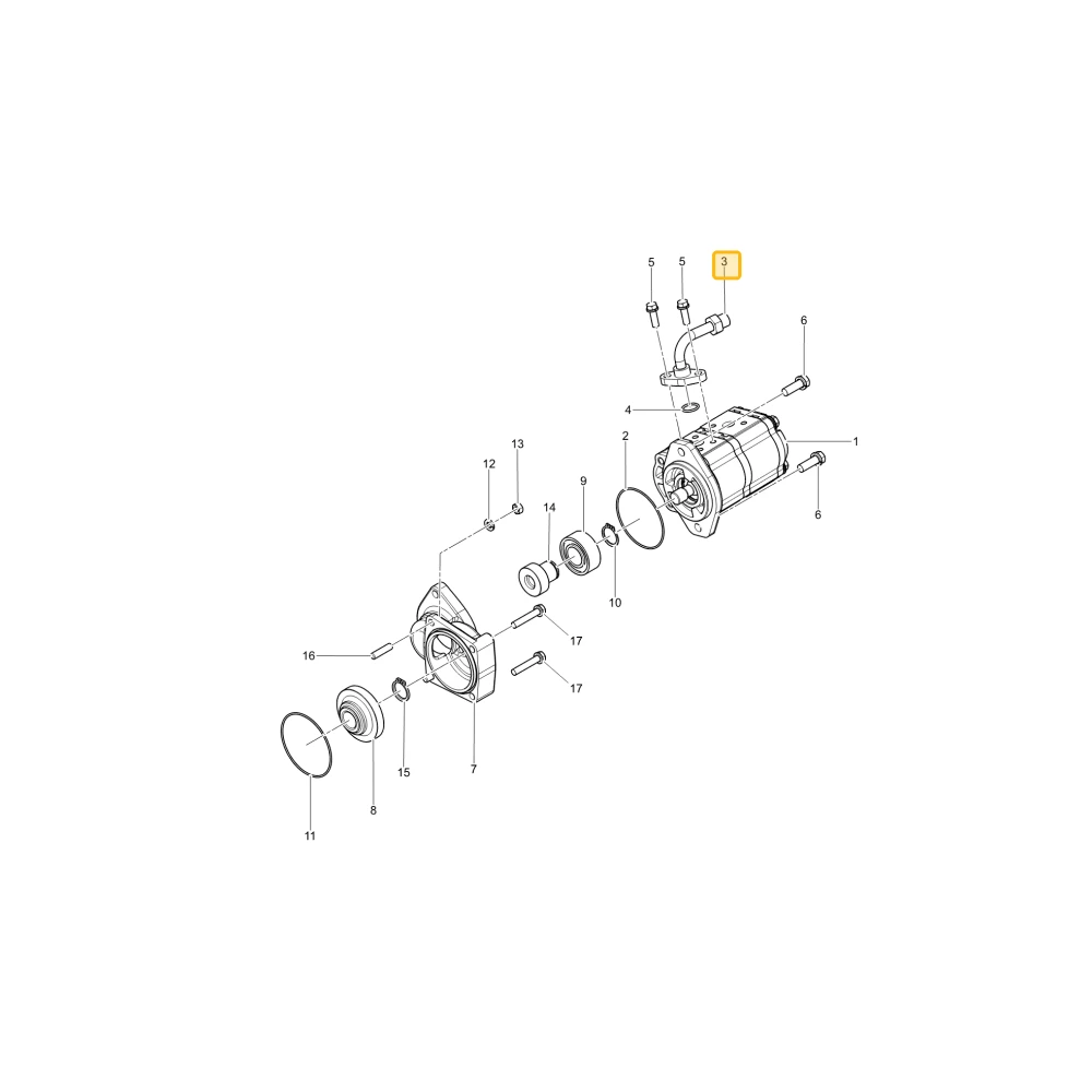 Rurka hydrauliczna KIOTI TC24-0002C