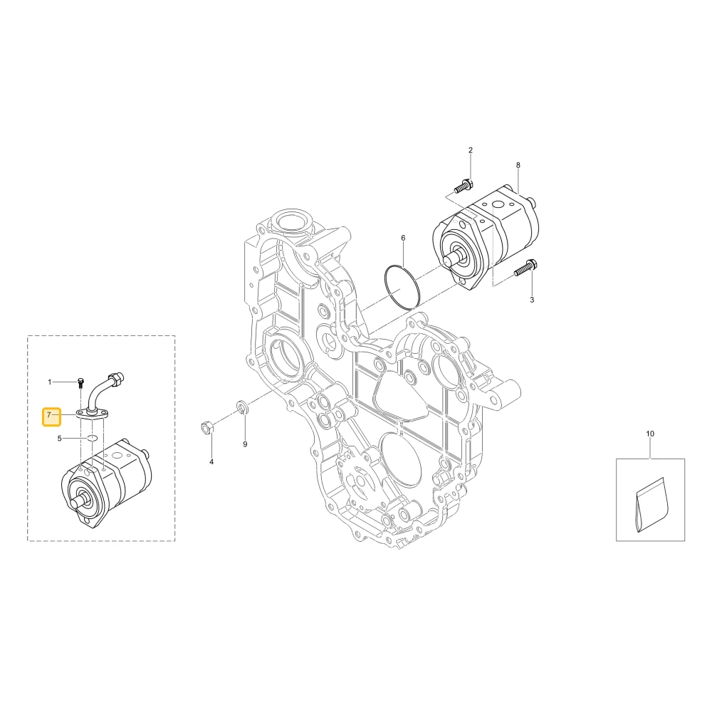 Rurka hydrauliczna KIOTI TC24-0045A