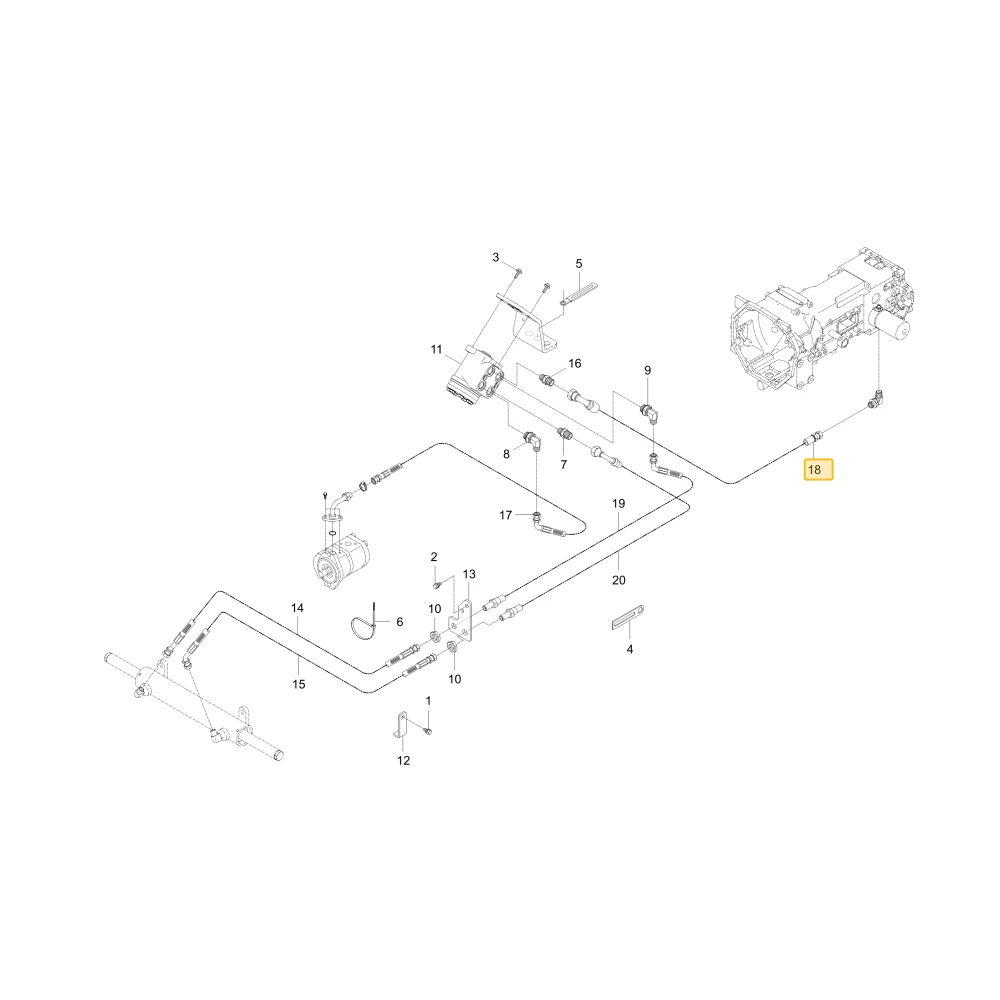 Wąż hydrauliczny T M KIOTI TC24-0171A