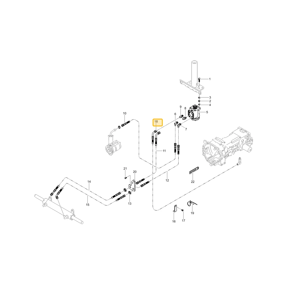 Wąż hydrauliczny T M KIOTI TC24-0180A