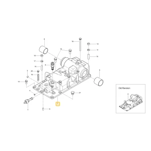 Korpus cylindra hydraulicznego KIOTI TC24-0195C
