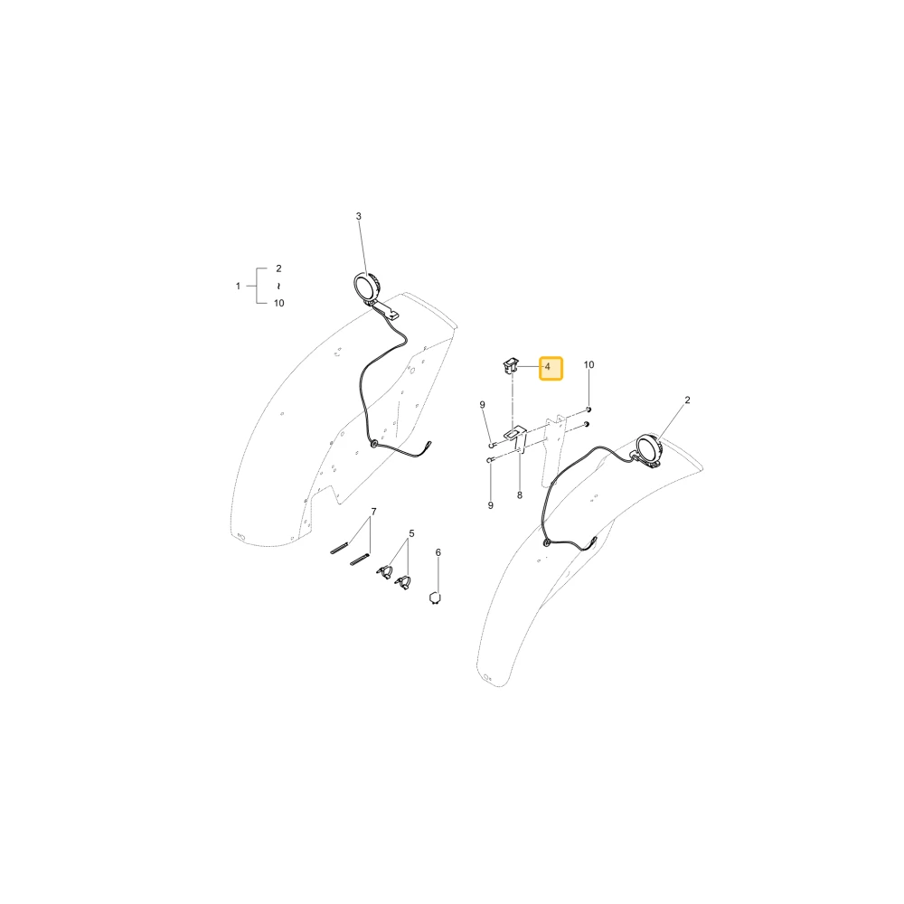 Przełącznik lampy roboczej KIOTI TC25-0221A