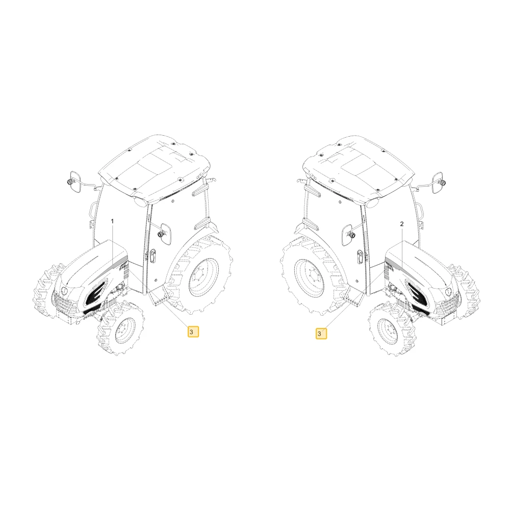 Naklejka modelu CK4210 KIOTI TC26-0067A