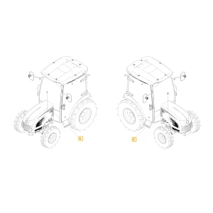 Naklejka modelu CK4210 KIOTI TC26-0067A