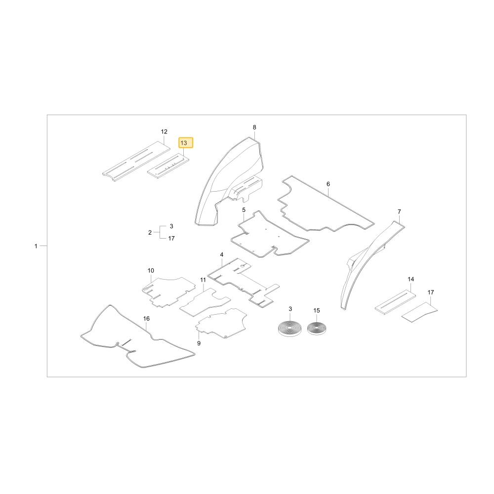 Wewnętrzny Material 2 KIOTI TC26-0344A