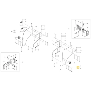Drzwi lewej kabiny KIOTI TC26-0550A