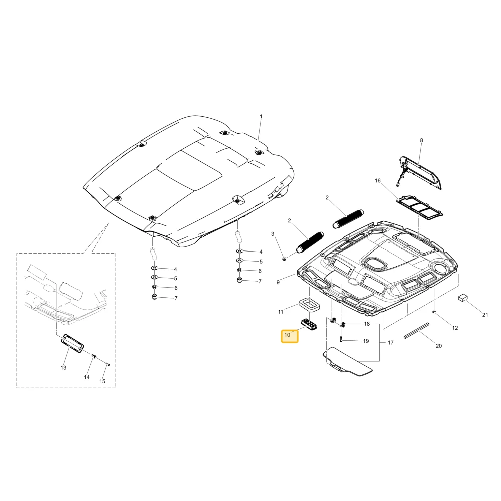 Grill A/C KIOTI TC26-0679A