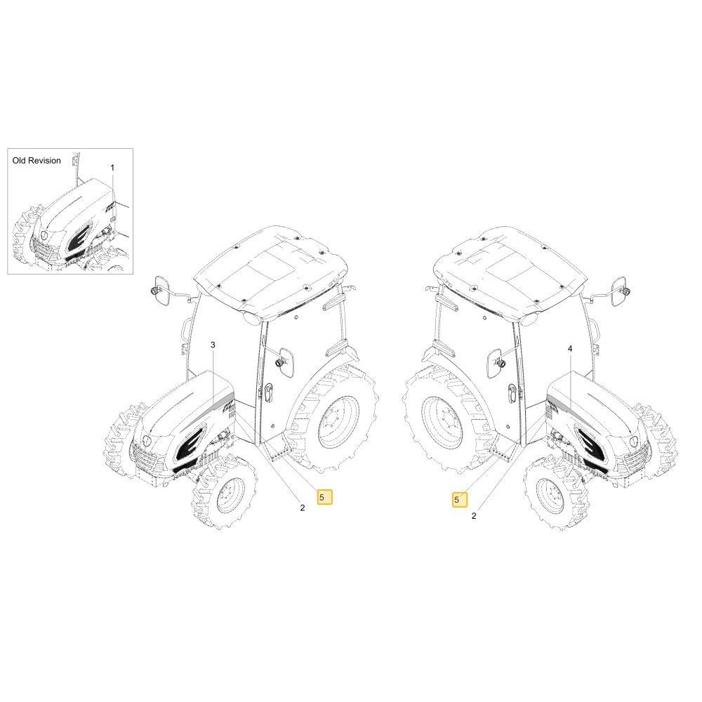 Naklejka modelu CK3510SE KIOTI TC26-1203A