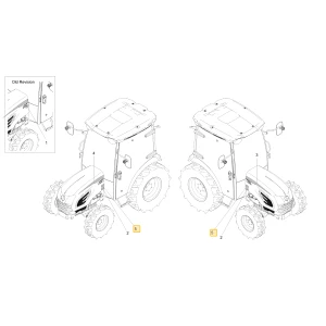 Naklejka modelu CK4010SE KIOTI TC26-1204A