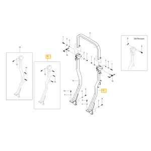 Lewa podpora ROPS KIOTI TC26-1451A