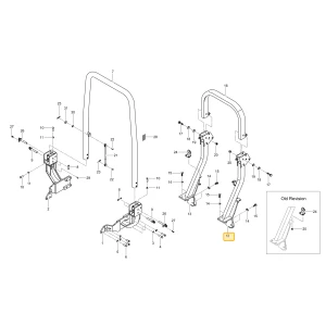 Lewa podpora ROPS KIOTI TC26-1495B