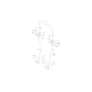 Lewa podpora ROPS KIOTI TC26-1497A