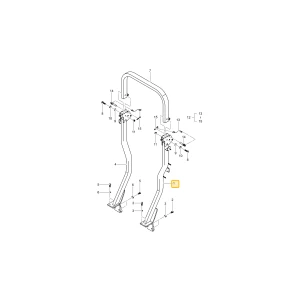 Lewa podpora ROPS KIOTI TC26-1497B