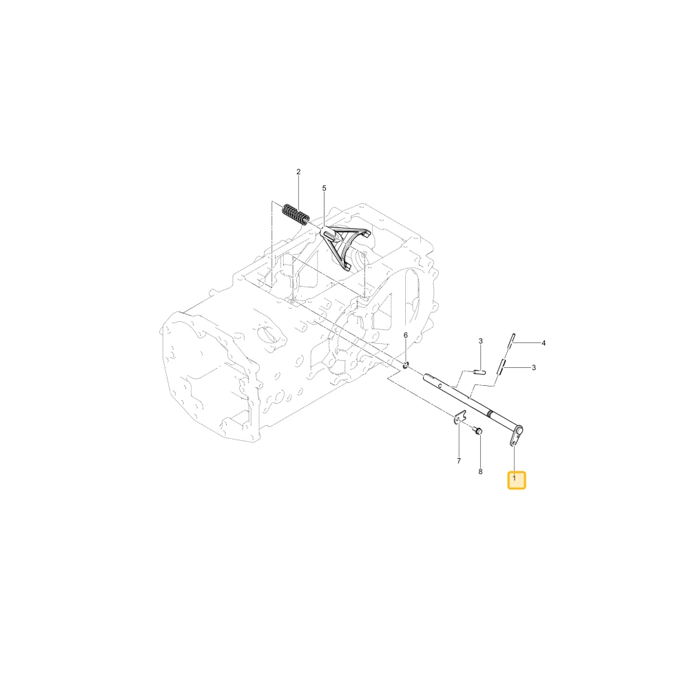Drążek mechanizmu różnicowego widełek KIOTI TD22-0028A
