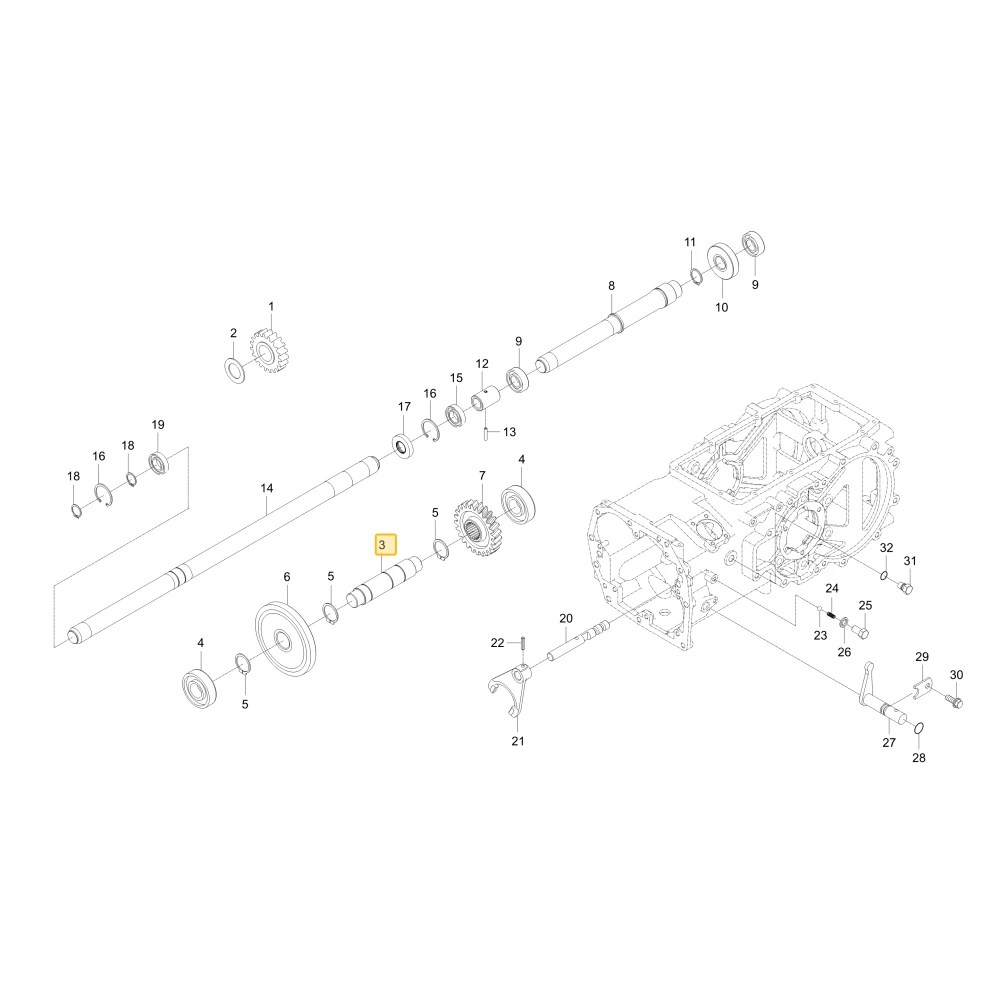Wał 4WD 1 KIOTI TD22-0044A